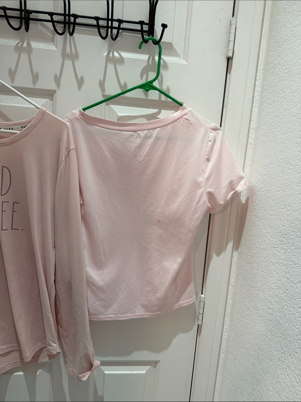 Rae Dunn Light Pink Long Sleeve Tee - "Need Coffee." - Picture 2 of 6